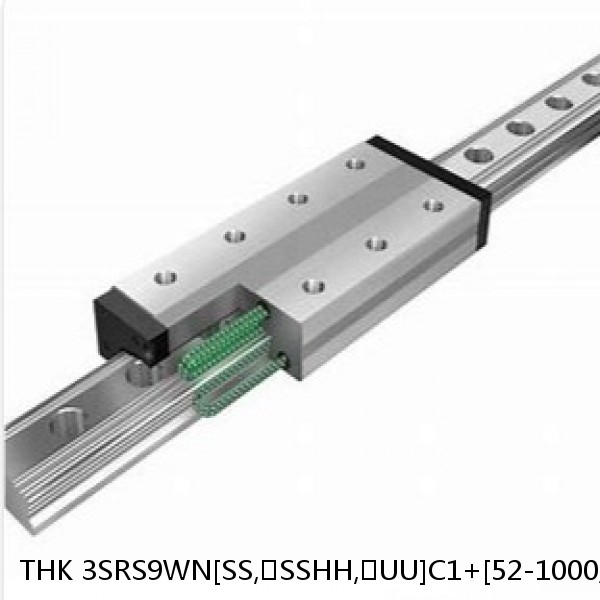 3SRS9WN[SS,​SSHH,​UU]C1+[52-1000/1]L[H,​P]M THK Miniature Linear Guide Caged Ball SRS Series