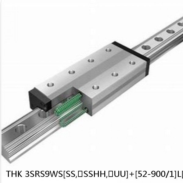 3SRS9WS[SS,​SSHH,​UU]+[52-900/1]L[H,​P]M THK Miniature Linear Guide Caged Ball SRS Series