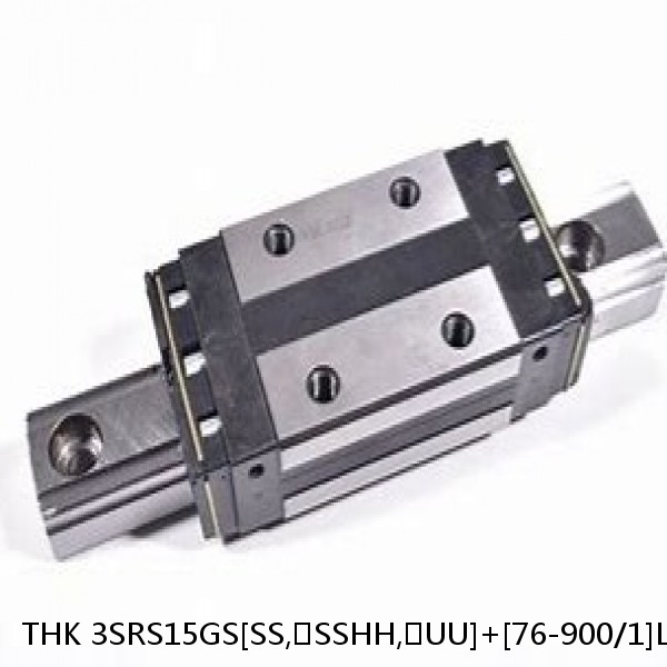 3SRS15GS[SS,​SSHH,​UU]+[76-900/1]L[H,​P]M THK Miniature Linear Guide Full Ball SRS-G Accuracy and Preload Selectable