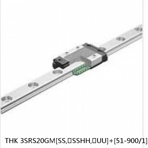 3SRS20GM[SS,​SSHH,​UU]+[51-900/1]LM THK Miniature Linear Guide Full Ball SRS-G Accuracy and Preload Selectable