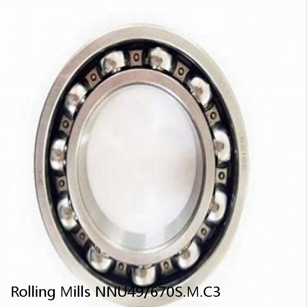 NNU49/670S.M.C3 Rolling Mills Sealed spherical roller bearings continuous casting plants