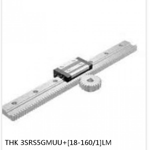 3SRS5GMUU+[18-160/1]LM THK Miniature Linear Guide Full Ball SRS-G Accuracy and Preload Selectable