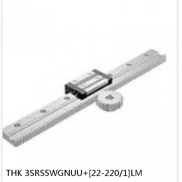 3SRS5WGNUU+[22-220/1]LM THK Miniature Linear Guide Full Ball SRS-G Accuracy and Preload Selectable #1 small image