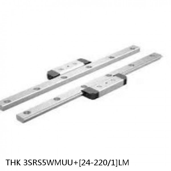 3SRS5WMUU+[24-220/1]LM THK Miniature Linear Guide Caged Ball SRS Series #1 image