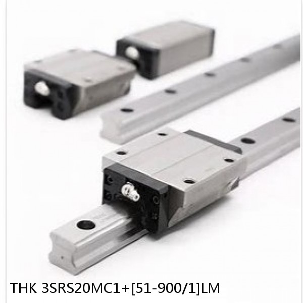 3SRS20MC1+[51-900/1]LM THK Miniature Linear Guide Caged Ball SRS Series #1 image